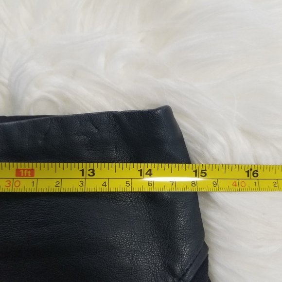 Dynamite | Black Faux Leather Mini Skirt Stretch S - Picture 4 of 6